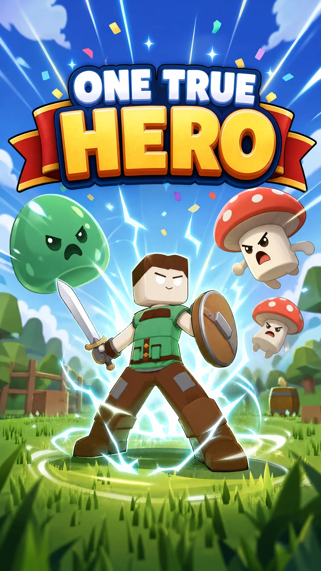 Drag to move. He fights. — One thumb steers the hero through ten waves of monsters, live co-op with up to four.